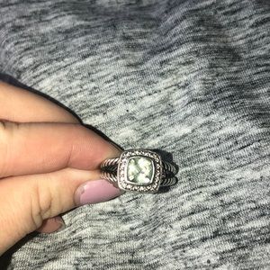 David Yurman Petite Albion Ring Prasiolite